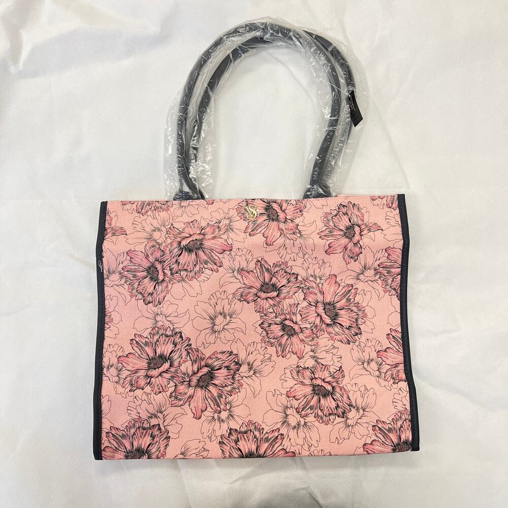 Victoria's Secret Pink Floral Tote Bag Purse Mothers Day 2024